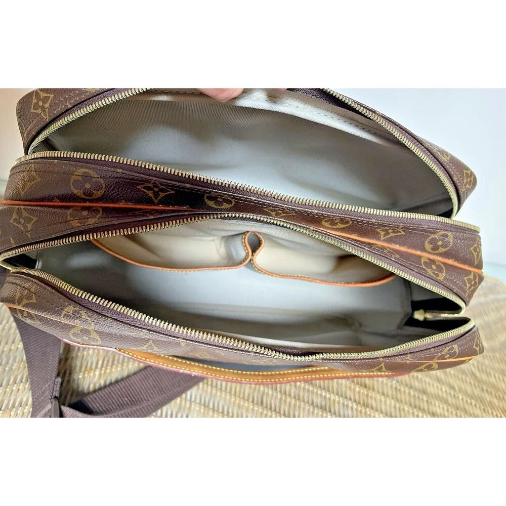 Louis Vuitton Monogram Reporter PM Bag Brown Coated Canvas  SP0054 May 2004